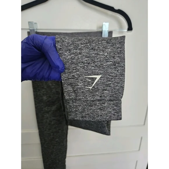 GYMSHARK black gray marl adapt seamless leggings - Picture 5 of 5